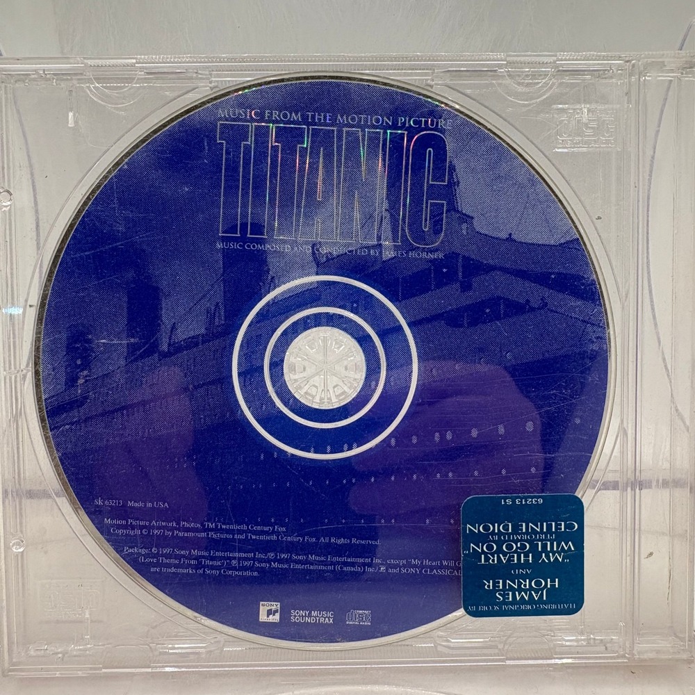 Titanic Music From The Motion Picture Soundtrack CD SK 63213 James Horner 1997